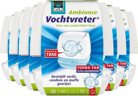 Bison - Vochtvreter Ambiance - 6 x 100 gr - Voordeelverpakking