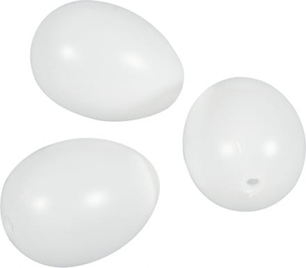 Rayher hobby materialen Plastic eieren 10x stuks - 6 cm - hobby en knutselmateriaal - paaseieren