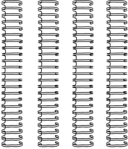 We R Makers Binding wires 1,6cm Zwart - 4 stuks