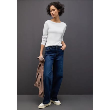 Basic shirt met lange mouwen