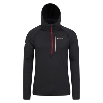 Mountain Warehouse Heren Solo Recycled Slim Hoodie (Zwart)