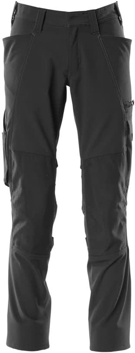 Mascot Accelerate Broek met kniezakken 18079-511 - Zwart - C48 - 76