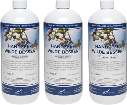 Handzeep Wilde Bessen 1 liter - set van 3 stuks