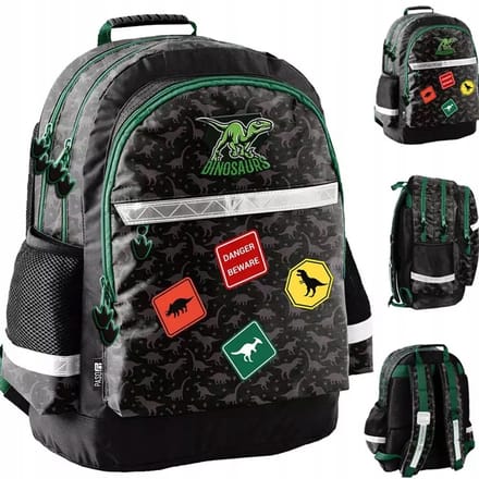 Rugzak Dino Groen voor Jongens - Schooltas Klas 1