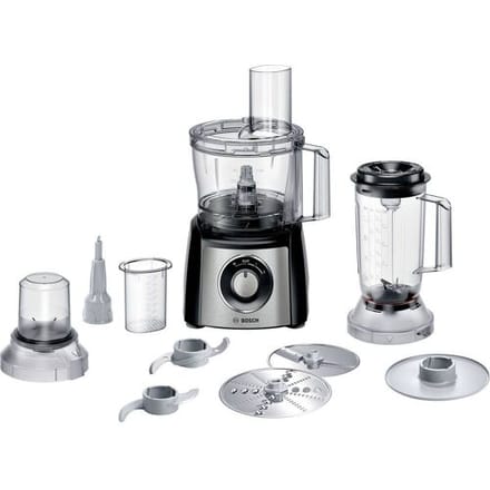 Bosch MCM3PM386 MultiTalent 3 - Foodprocessor - 900W - Zwart/RVS