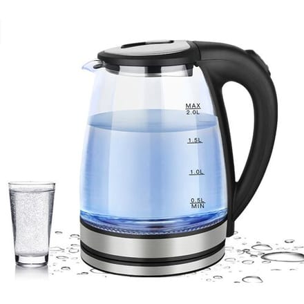 SOKANY 2L Waterkoker voor Thuis, 1500W Hoog Vermogen, Energieconcentrerende Verwarming, Snelle Opwarming