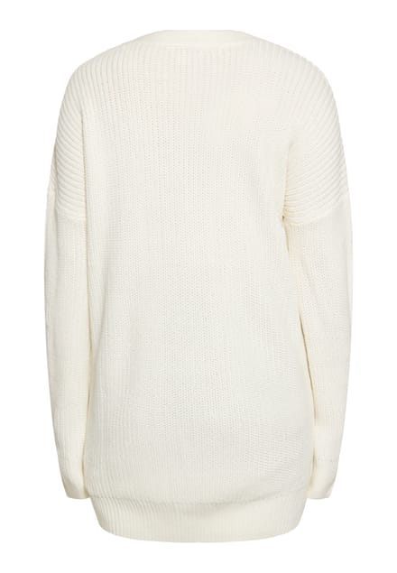 Mymo Oversized vest Dames wit