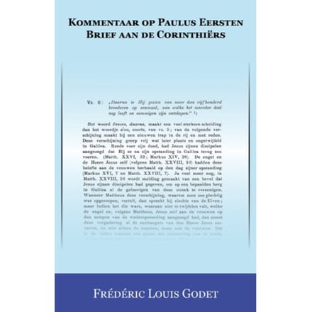 Kommentaar Op Paulus Eersten Brief Aan De Corinthiërs - Frédéric Louis Godet