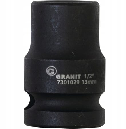 Slagdoppen 1/2" 6-kant kort 13 mm GRN BLACK EDITION