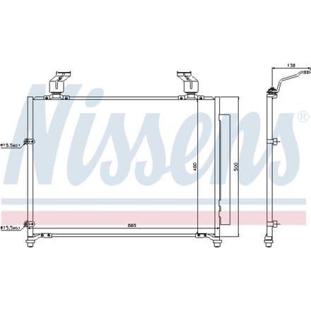 Condensator, airconditioning NISSENS 940295