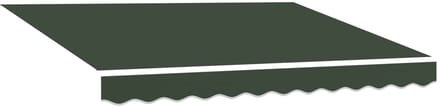 vidaXL - Vervangingsdoek - zonnescherm - voor - 4,5x3 - m - Donkergroen - Polyester