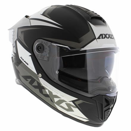 Axxis Hawk SV Evo Integraal helm Ixil mat zwart titanium XS - Motorhelm / Brommerhelm