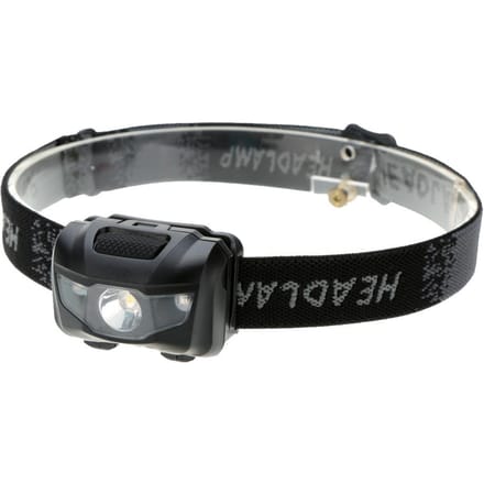 3W lichtgewicht waterbestendige LED-koplamp voor vissen, buitenverlichting, LED-kampeerkoplamp zwart