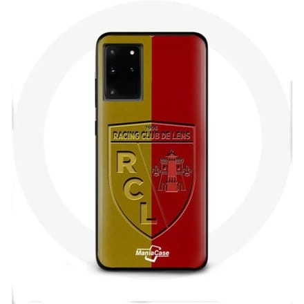 Samsung Galaxy S11 Plus hoesje rcl lens Logo gele en rode achtergrond