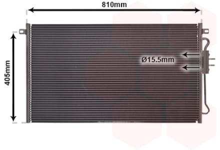 Van Wezel - LUCHTCONDENSATOR VOOR CHRYSLER VOYAGER 2001-2008 05072262AA