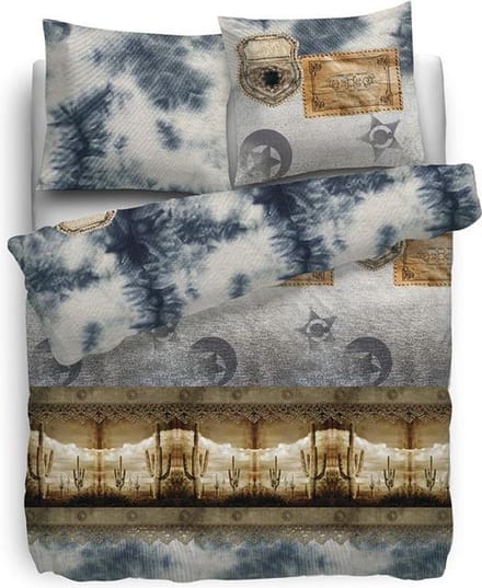 HNL Refined Denim Dekbedovertrek - 155x220 + 80x80 cm - Denim