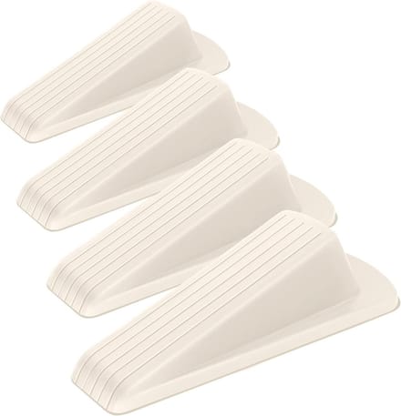 Rubberen Deurstoppers - Deurwiggen - Deur Open Houden - Antislip Stabiliteit - 4 stuks - Wit
