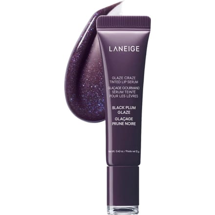 Sérum Lèvres Teinté Glaze Craze Prune Noire Glaze 12g/0.42oz. BOUTIQUE AUTHENTIQUE gray