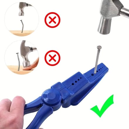 1 stuks Spijkerhulp Spijkertang Spijkerklemmen 1pc blue