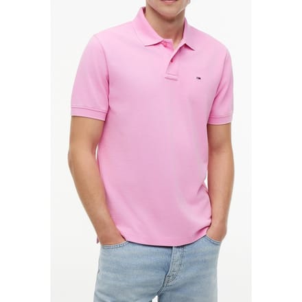 Tommy Hilfiger Regular Classic Flag Pink Daisy Größe: M | Poloshirts Outlet | Herren | Rosa