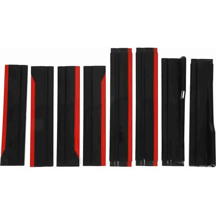 8 Stuks Rode Auto Side Skirt Glanzend Zwart Side Lip Splitters Verlenging Vleugelpaneel Body Kit Vervanging red