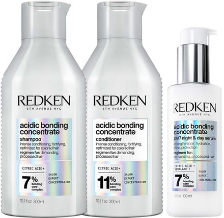Redken - Acidic Bonding Concentrate Shampoo + Conditioner + Serum Set