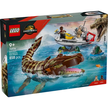LEGO Jurassic World 76974 Bouwbare Mosasaurus bootmissie