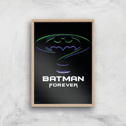 Batman Forever Giclee Art Print - A4 - Wooden Frame