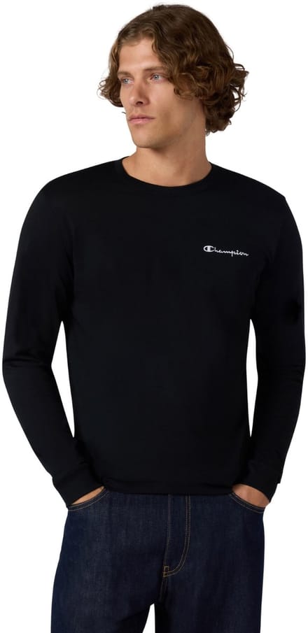 Champion T-shirt Heren Longsleeve Tee Zwart - Maat L