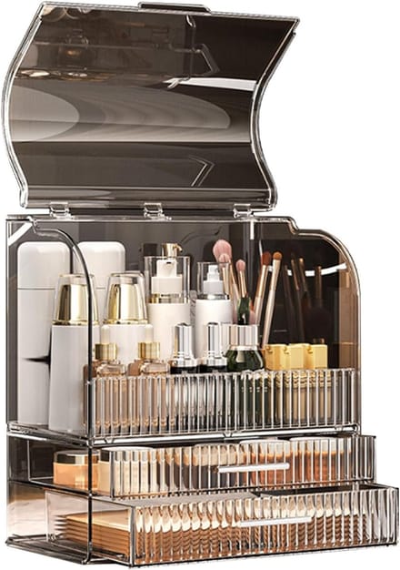 Make-up Organizer - Cosmetica Opberger - Opslag Thuis - Transparant Ontwerp - 36 x 31 x 21 cm - Transparant