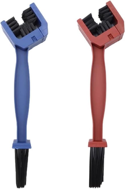 Allecto plus - Ketting Borstel Cleaner Kit Motorfiets Fiets - Efficiënt Schoonmaken Tool-Fietsen - Blauw Rood