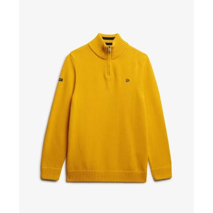 Superdry - Katoenen Trui Met Halve Rits - Heren - Sweaters