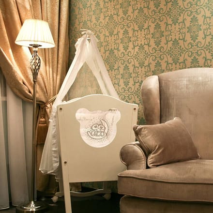 Maytoni Grace vloerlamp 1-lamp messing/beige