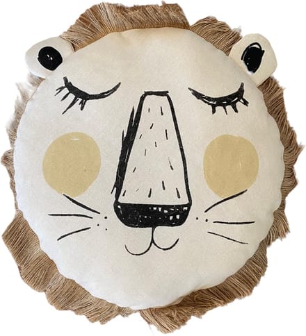 Atmosphera Kids Leeuwenkussen - Ø44xD13cm - Beige