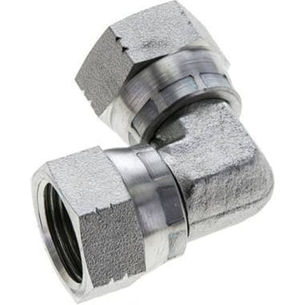 90Graden JIC Hoekfitting UNF 7/8''-14 Staal 210Bar (2950.5Psi)