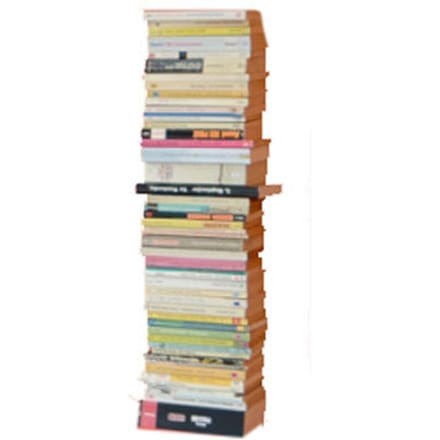 Radius - Booksbaum enkel boekenwandrek - Hoogte 90 cm - wit