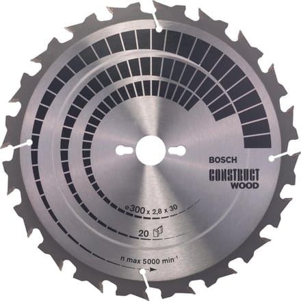 Bosch RUNDSAVKL CONST WOOD300X3.2X30MM 20 TDR