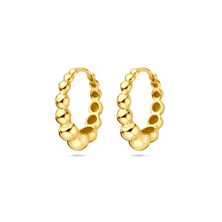 Zilver Verguld (Geel) Klapoorringen 17 Mm 1 Micron 2103790