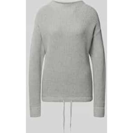 Oversized gebreide pullover met ribboorden