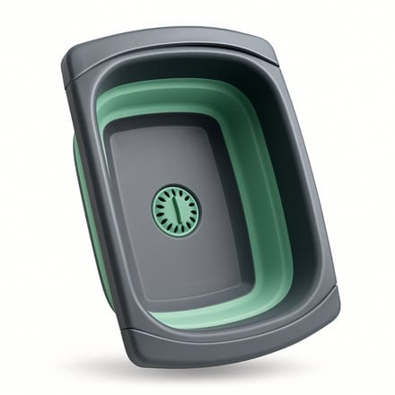HEM Afwasteil met Stop en Handgrepen – Opvouwbaar – Revalidatievriendelijk – 8 Liter – Licht & Compact