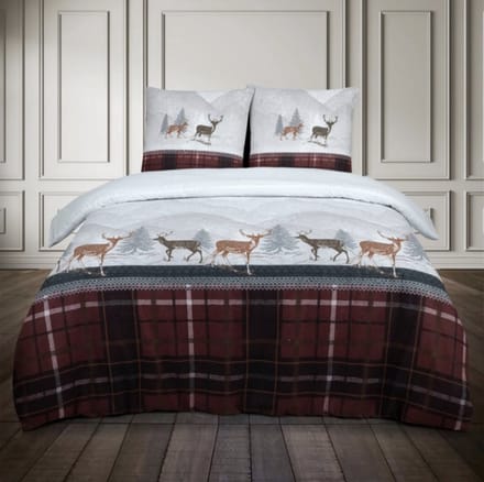 Luxe Katoen Flanel dekbedovertrek Formigal - 240x220