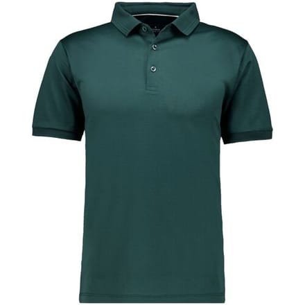 Ragman Polo Luxury Uni Color Mercerized Cotton Donker Groen / male