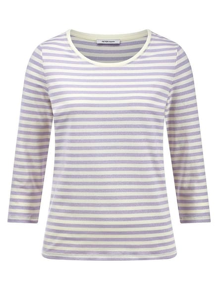 T-shirt ronde hals Van Peter Hahn paars