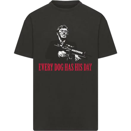 Merchcode Scarface - Every Dog Oversize Heren Tshirt - S - Zwart