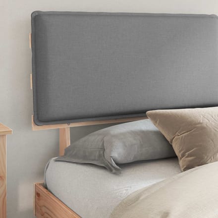 vidaXL - Bedframe - met - Gevoerde - Hoofdbord - Lichtgrijs - 180 - x - 200 - cm