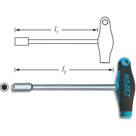 Hazet 428-10 Dopschroevendraaier Werkplaats Sleutelbreedte (metrisch): 10 mm Koplengte: 230 mm