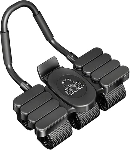 Buikspierroller - Core Trainer - Kracht Training - Automatische Terugkeer - 39x20x11 cm - Zwart