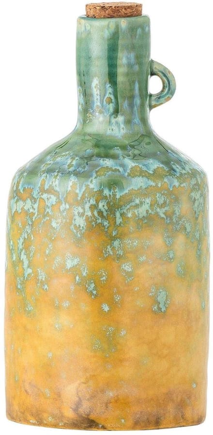 Bloomingville Oliefles aardewerk groen Yuma - 425ml