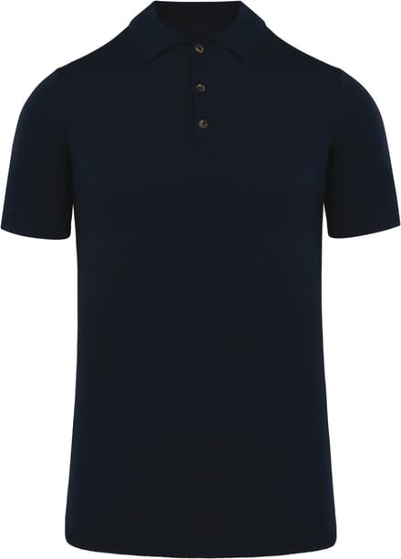 Spasso Ecologische tricot herenpolo SP203 - Navy Blue - L