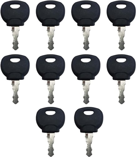 Contactsleutel Set - Universele Sleutels - Machine Starten - 10 Stuks Pakket - 5.5 x 3.2 cm